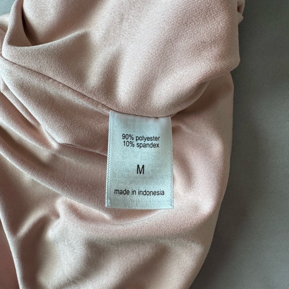 Maurices Pale Pink Bodysuit Tank Style V Neck - Picture 3 of 3